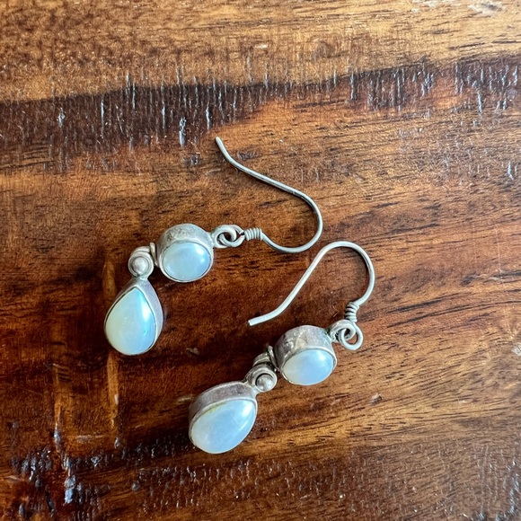 Pearl Drop Earrings - Picture 1 of 2